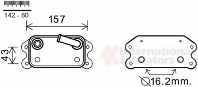 VAN WEZEL 59003168 -  масляный радиатор, двигательное масло